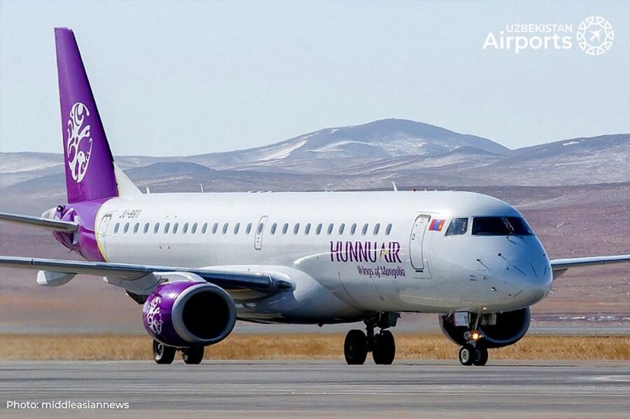 Hunnu Air запускает рейсы в Ташкент в 2025 году