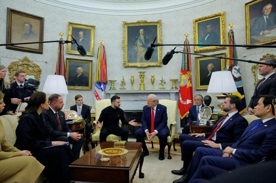 Реакция лидеров на конфликт Трампа и Зеленского