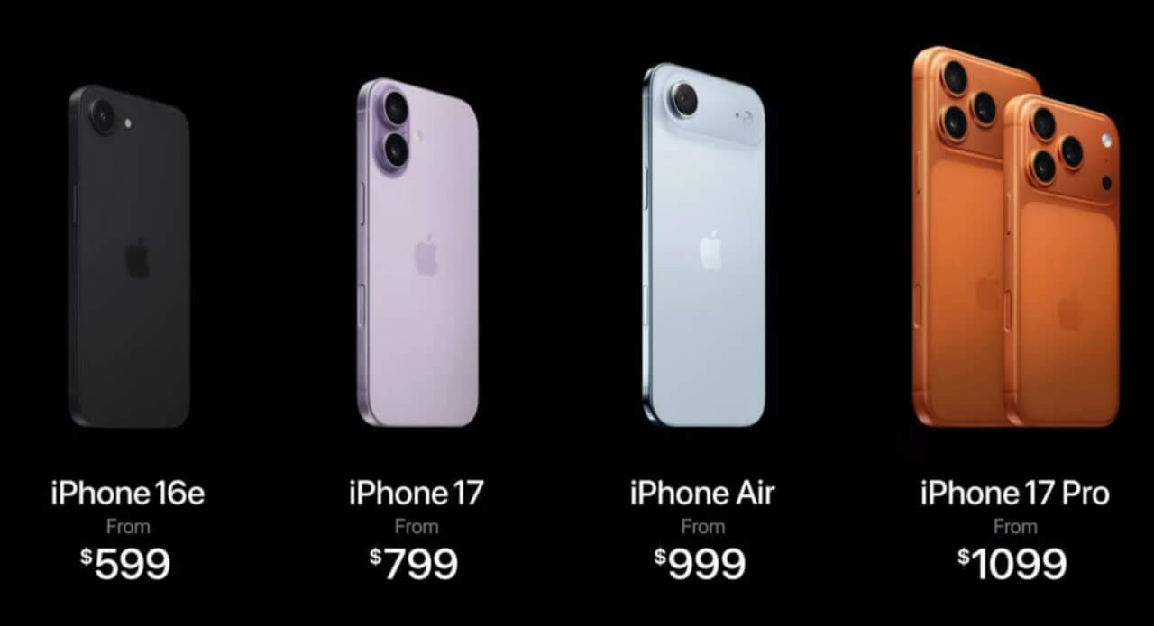 Apple показала iPhone 17 и другие новые гаджеты — характеристики, цены и фотографии