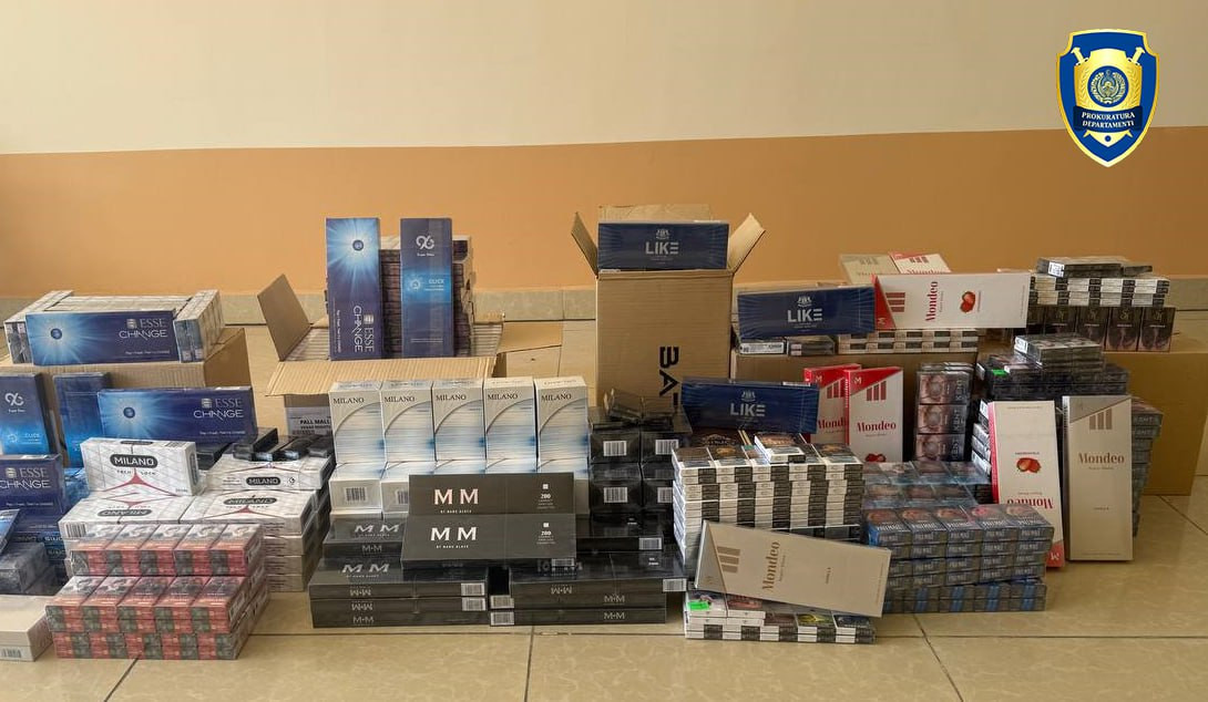 Norin tumanidagi savdo do‘konidan 3 302 quti aksiz markasiz tamaki mahsulotlari ashyoviy dalil sifatida olindi