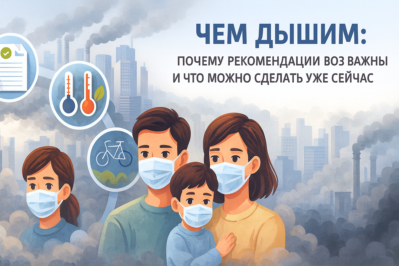 Чем дышим: почему рекомендации воз важны и что можно сделать уже сейчас