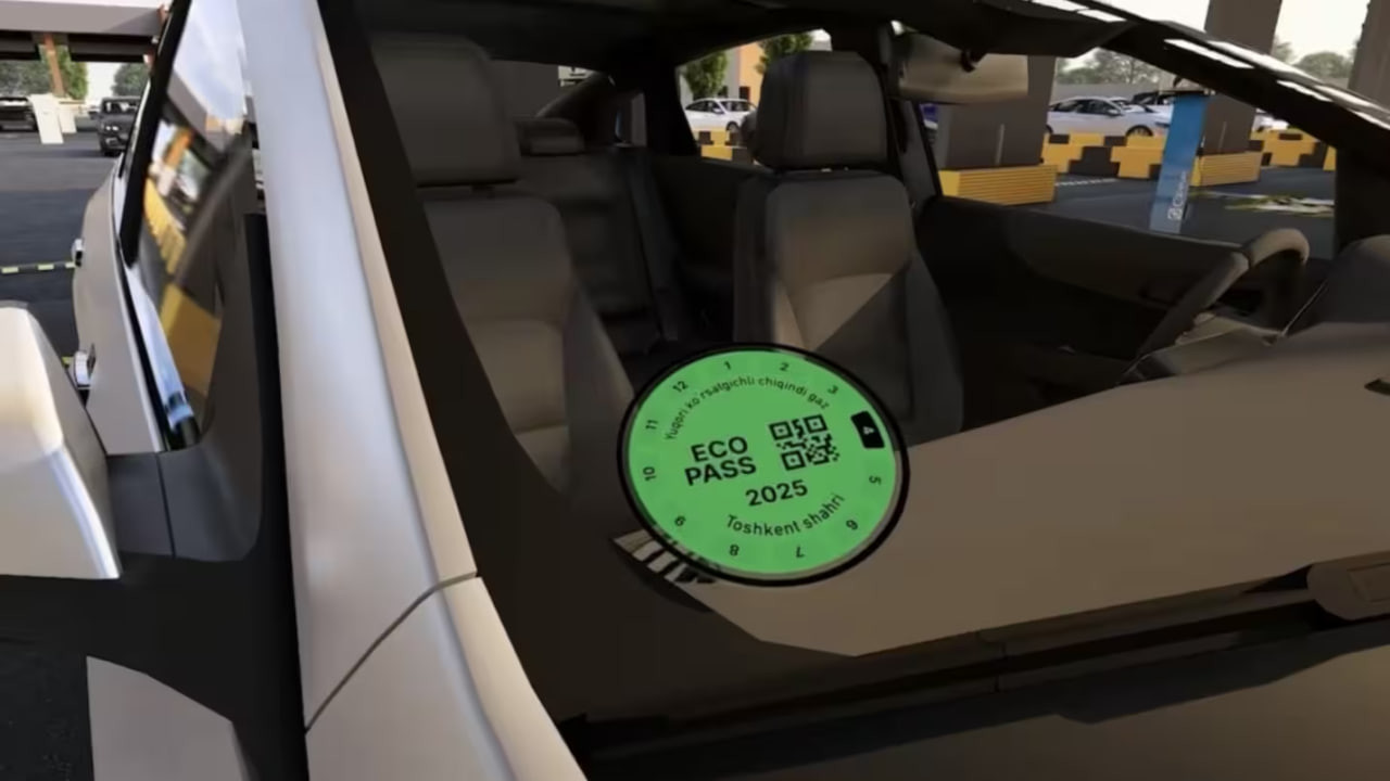 В Узбекистане вводят экологические стикеры для автомобилей