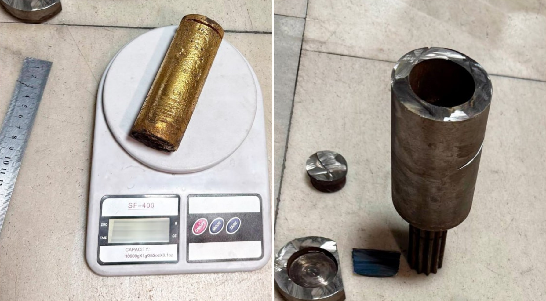 Andijonda avtoehtiyot qismlari ichidan 7,7 kg oltin quymalari chiqdi