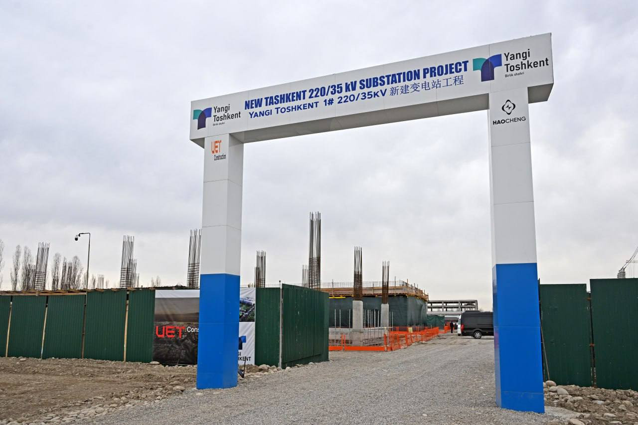 Yangi Toshkentning ilk energetika quvvatlari barpo etilmoqda