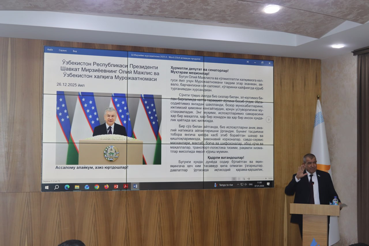 Murojaatnomadan kelib chiqadigan dolzarb vazifalar muhokama qilindi