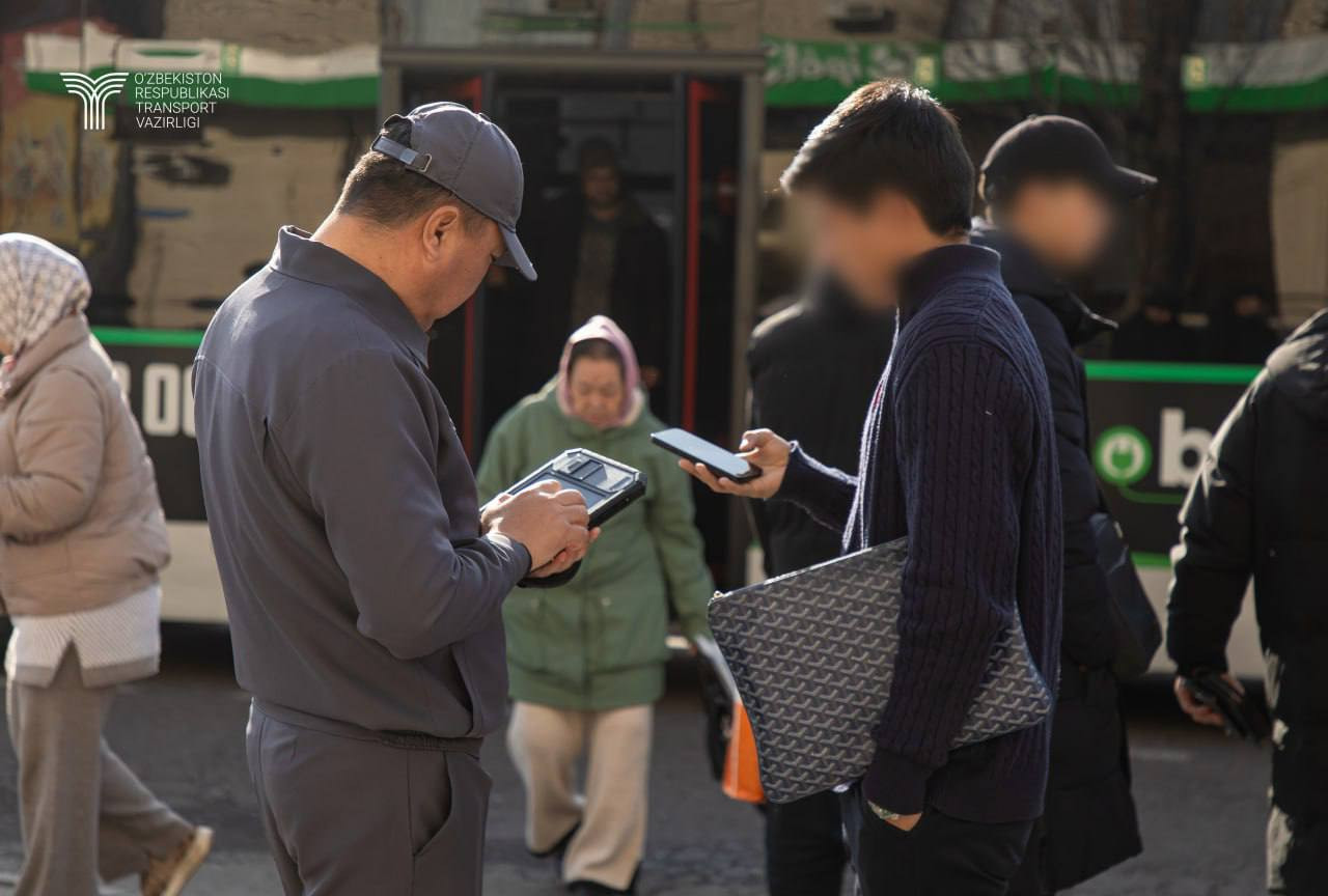 Avtobusda yoʻl haqini toʻlamagan mingdan ortiq yoʻlovchi jarimaga tortildi