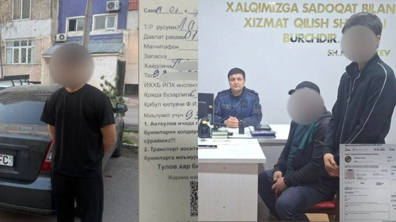 Toshkentda 8-sinf oʻquvchisi avtomobil boshqardi. Uning otasi esa jarimaga tortildi
