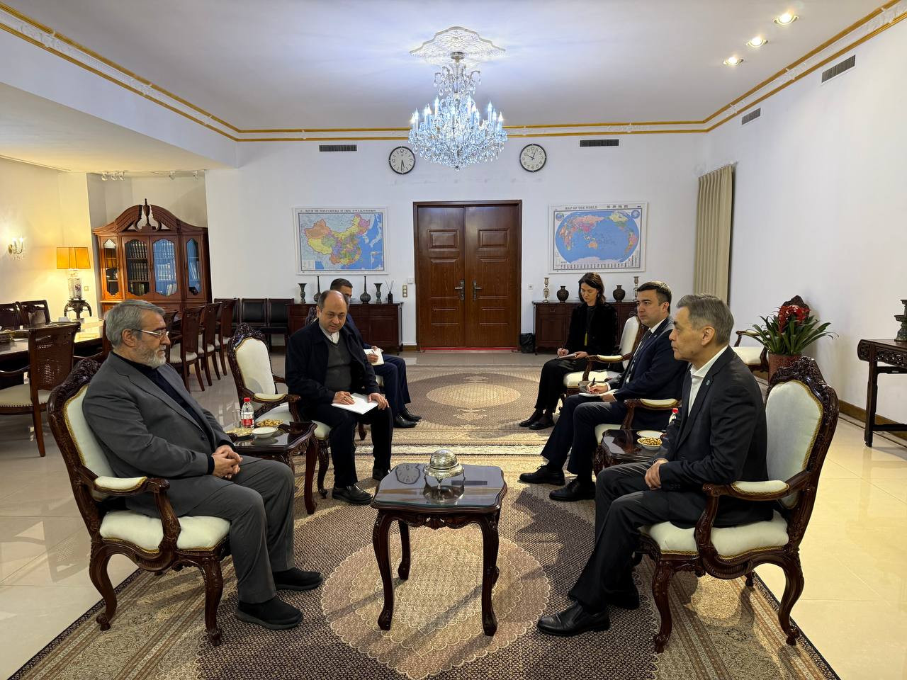 Генсек ШОС встретился с послом Ирана в Китае