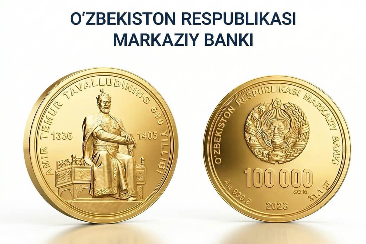 Амира Темура отчеканили в золоте и серебре