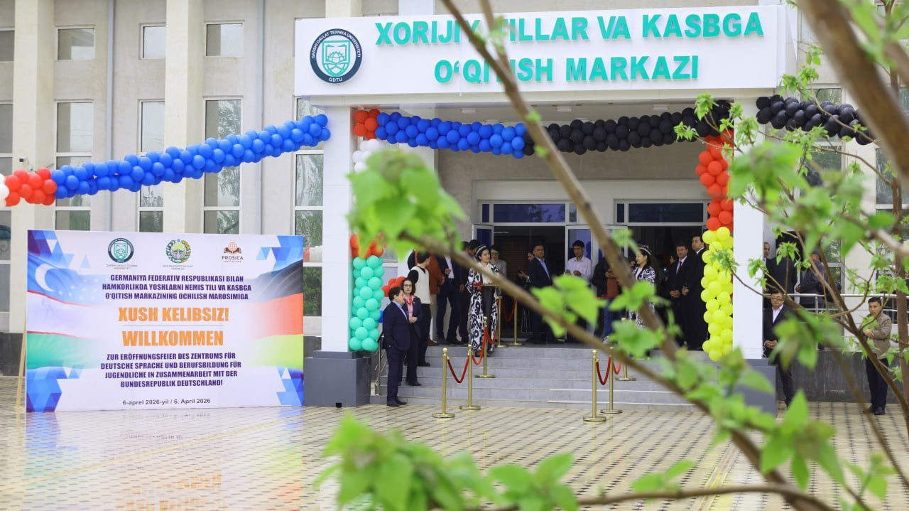 Qarshida Germaniya bilan hamkorlikdagi yangi markaz ish boshladi