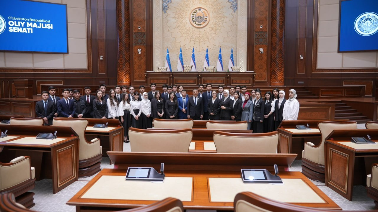 Senatda talabalar bilan uchrashuv oʻtkazildi