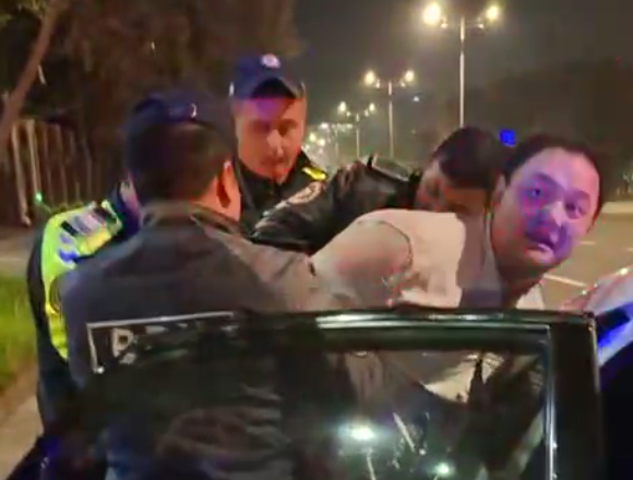 Toshkentda mast haydovchi IIO xodimiga musht tushirdi