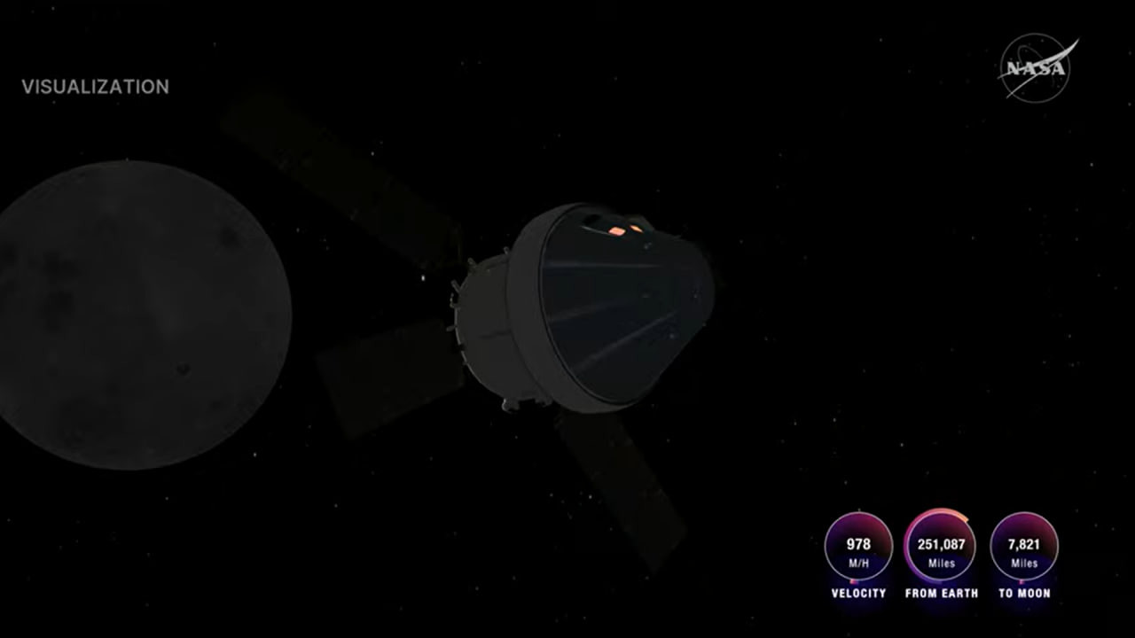 Экипаж «Артемиды-2» завершил облет Луны и возвращается на Землю