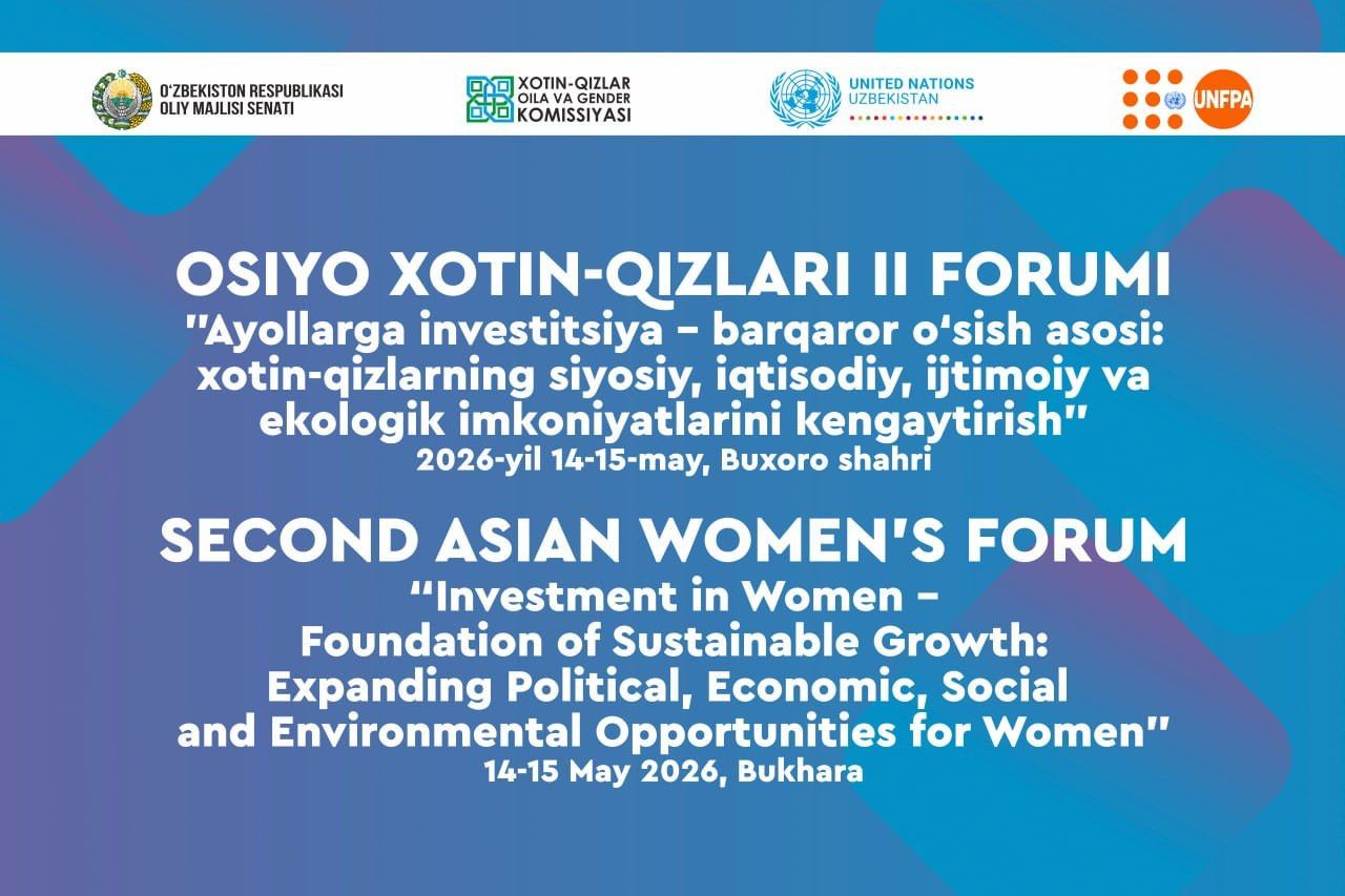 Buxoro Osiyo xotin-qizlarining II forumiga mezbonlik qiladi