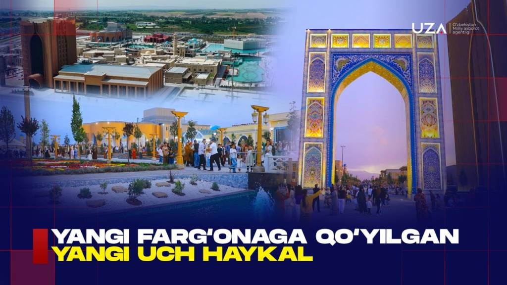 Yangi Farg‘onaga qo‘yilgan "uch haykal" (+video)