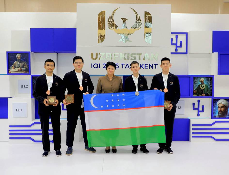 Oʻzbekistonlik oʻquvchilar Xalqaro informatika olimpiadasida 4 ta medalni qoʻlga kiritdi