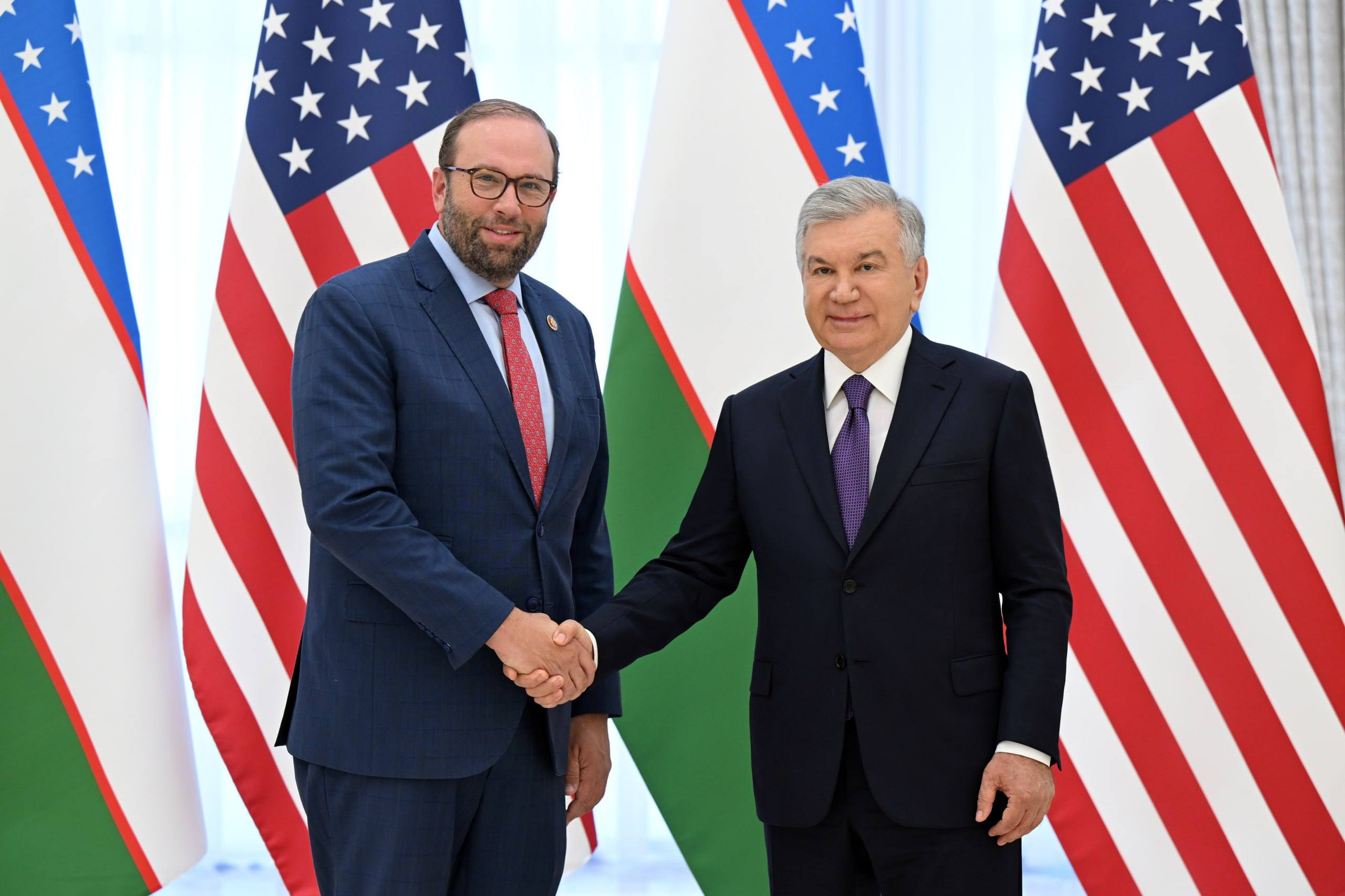 Shavkat Mirziyoyev AQSH Kongressi Vakillar palatasi delegatsiyasini qabul qildi