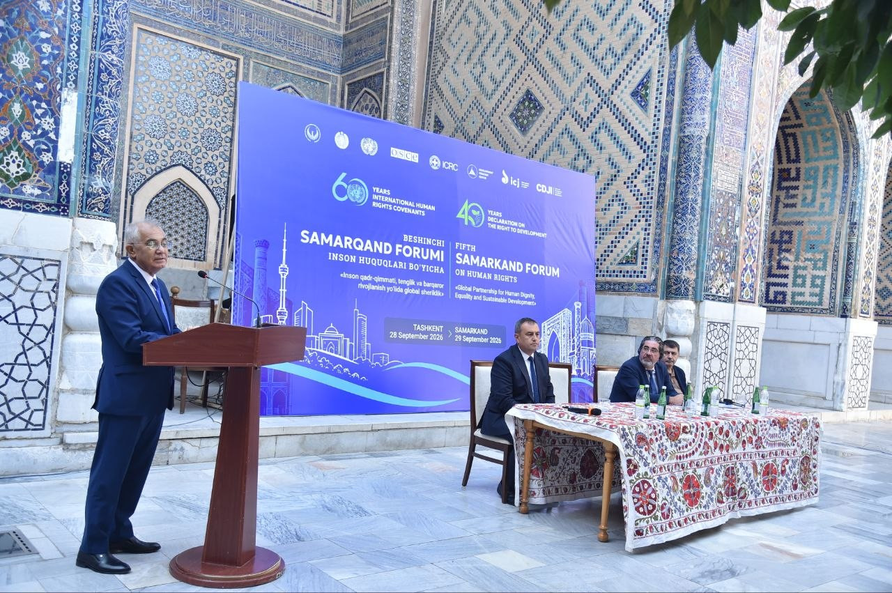Samarqandda Inson huquqlari boʻyicha beshinchi Samarqand forumining yakuniy yalpi majlisi boʻldi