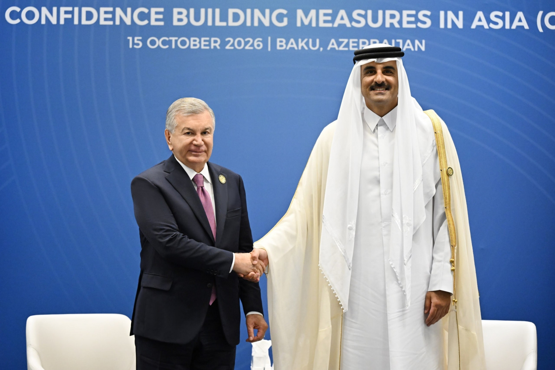 Bokuda Oʻzbekiston va Qatar yetakchilarining uchrashuvi boʻlib oʻtdi