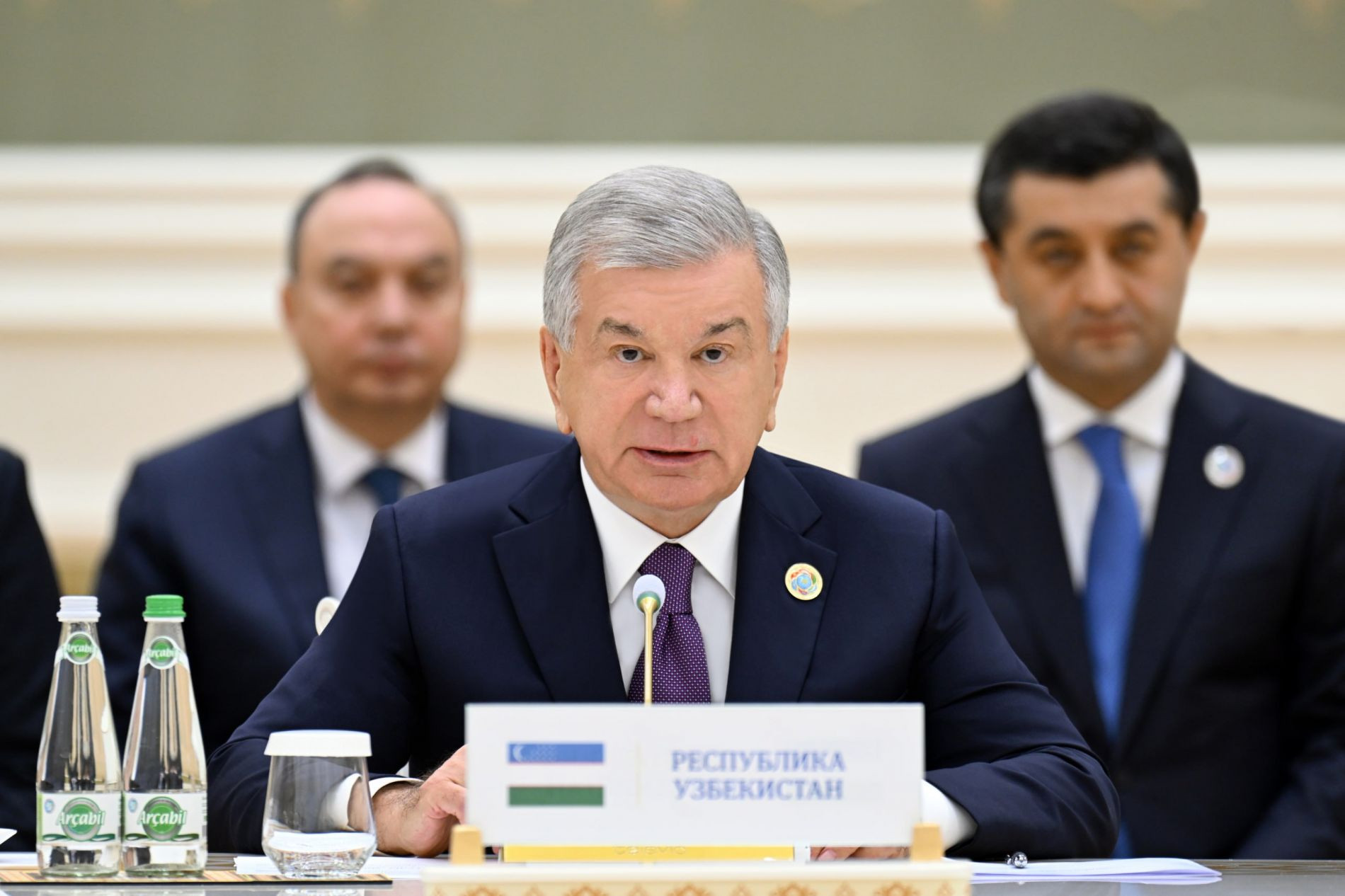 Shavkat Mirziyoyev Markaziy Osiyo va Ozarbayjon davlat rahbarlarining sakkizinchi Maslahat uchrashuvida nutq so‘zladi